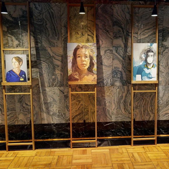 Artist Tom Croft Brings Portraits of NHS Heroes to Fitzrovia Chapel