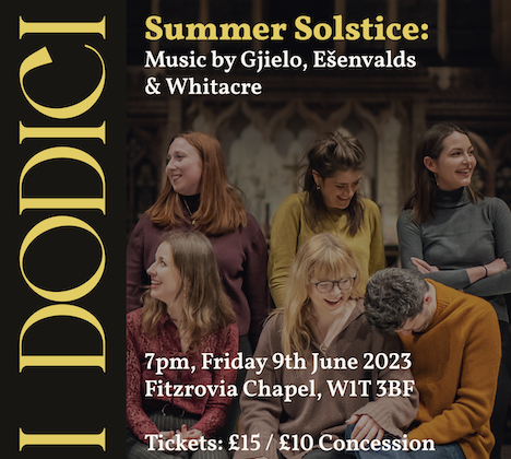 Summer Solstice: Choral Music by Gjielo, Ešenvalds & Whitacre